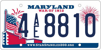 MD license plate 4AE8810