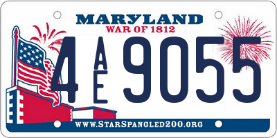 MD license plate 4AE9055