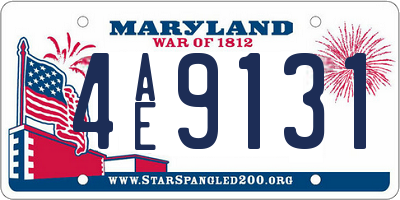 MD license plate 4AE9131
