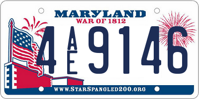MD license plate 4AE9146