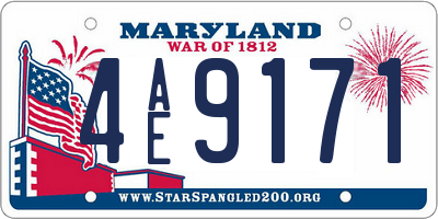 MD license plate 4AE9171