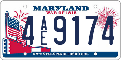 MD license plate 4AE9174