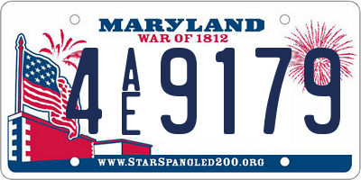 MD license plate 4AE9179