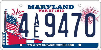 MD license plate 4AE9470
