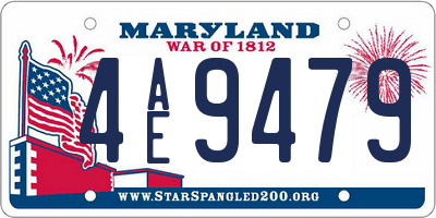 MD license plate 4AE9479
