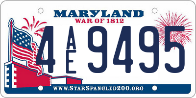 MD license plate 4AE9495