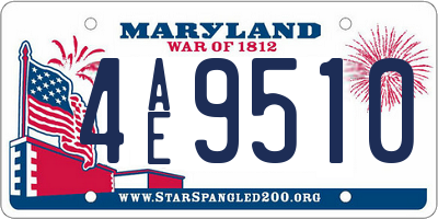 MD license plate 4AE9510