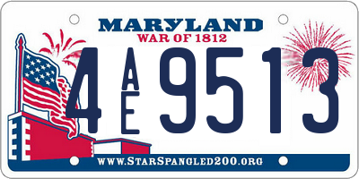 MD license plate 4AE9513