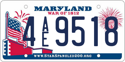 MD license plate 4AE9518