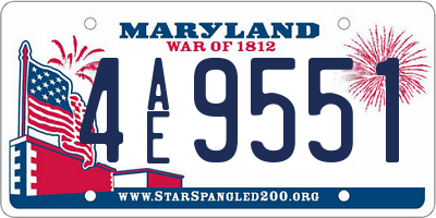 MD license plate 4AE9551