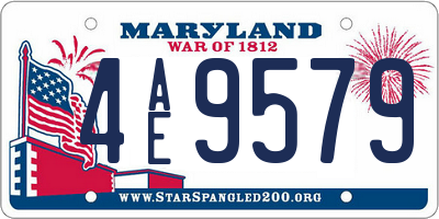 MD license plate 4AE9579