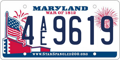 MD license plate 4AE9619