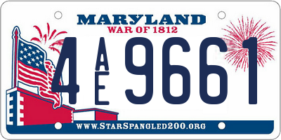 MD license plate 4AE9661