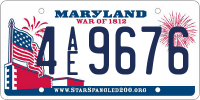 MD license plate 4AE9676