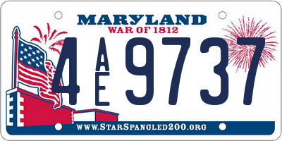 MD license plate 4AE9737