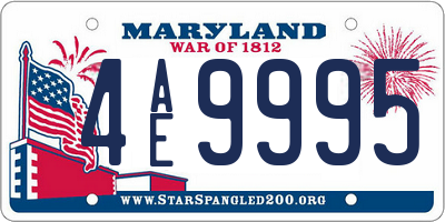 MD license plate 4AE9995