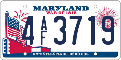MD license plate 4AF3719