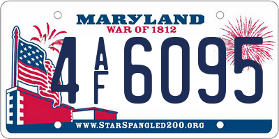 MD license plate 4AF6095