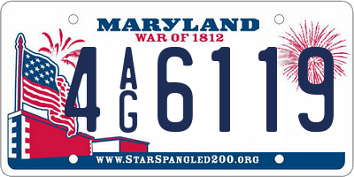 MD license plate 4AG6119