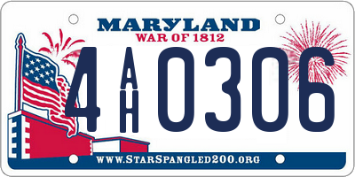 MD license plate 4AH0306