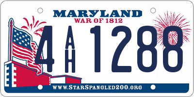 MD license plate 4AH1288