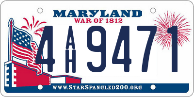 MD license plate 4AH9471