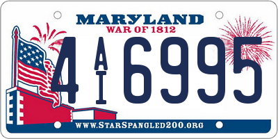 MD license plate 4AI6995