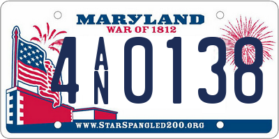 MD license plate 4AN0138