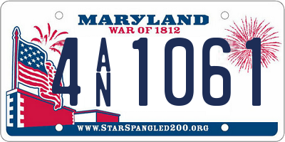 MD license plate 4AN1061