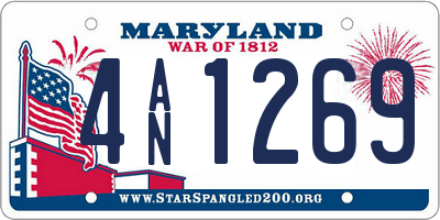 MD license plate 4AN1269