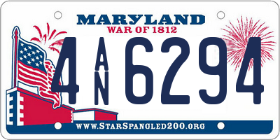 MD license plate 4AN6294