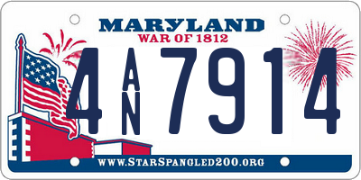 MD license plate 4AN7914
