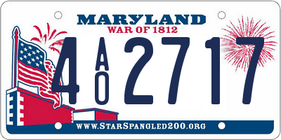 MD license plate 4AO2717