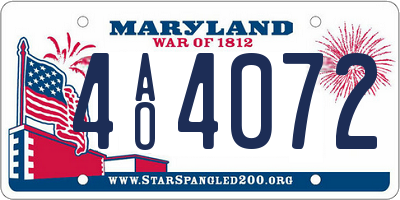 MD license plate 4AO4072