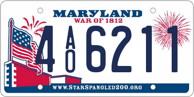 MD license plate 4AO6211