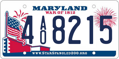 MD license plate 4AO8215