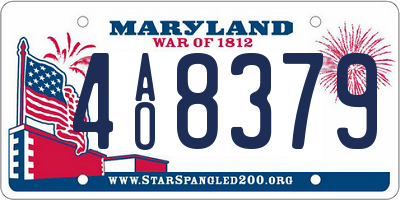 MD license plate 4AO8379
