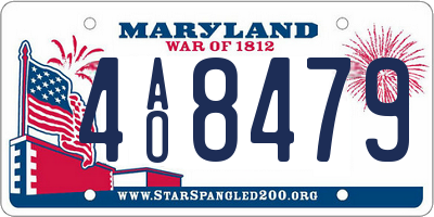 MD license plate 4AO8479