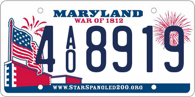 MD license plate 4AO8919