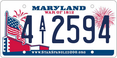 MD license plate 4AT2594
