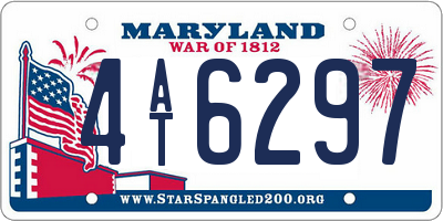 MD license plate 4AT6297