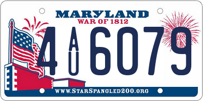 MD license plate 4AU6079