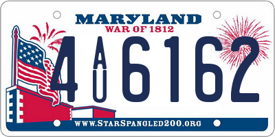 MD license plate 4AU6162