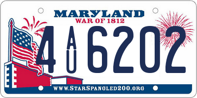 MD license plate 4AU6202