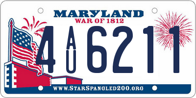 MD license plate 4AU6211