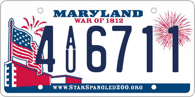 MD license plate 4AU6711
