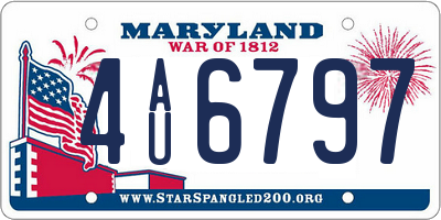 MD license plate 4AU6797