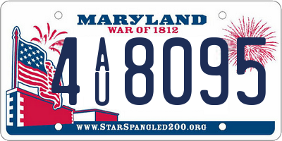 MD license plate 4AU8095