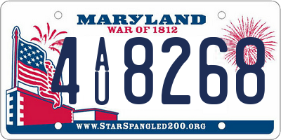 MD license plate 4AU8268