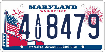 MD license plate 4AU8479